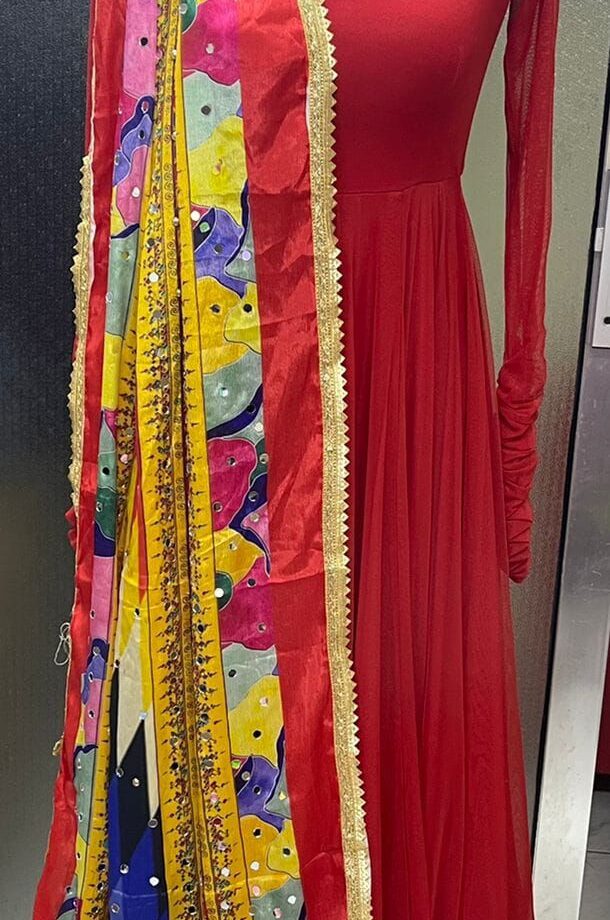 Crimson Crush Anarkali