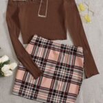 Autumn Plaid Chic Set