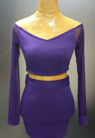 Radiant Purple Two-Piece Ensemble