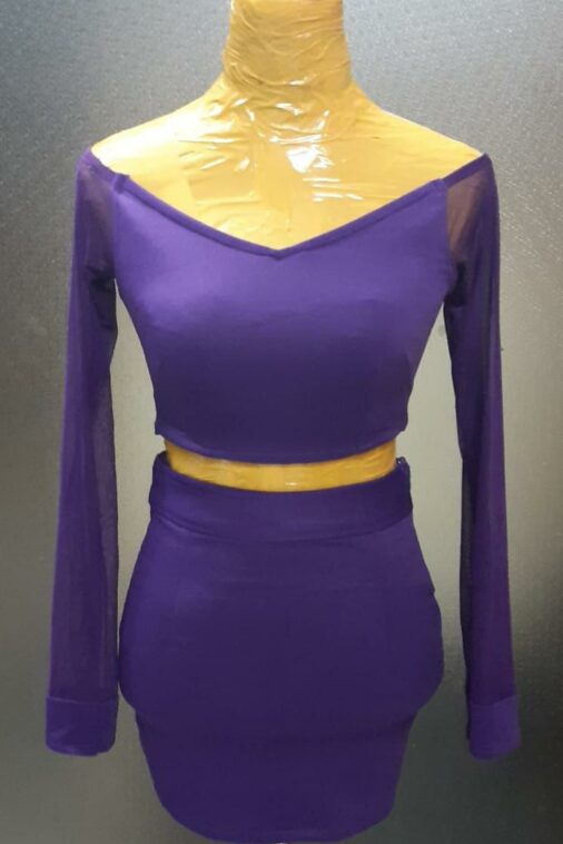 Radiant Purple Two-Piece Ensemble