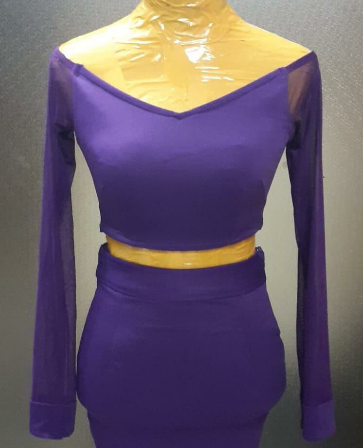 Radiant Purple Two-Piece Ensemble