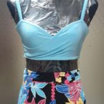 Sky Blue Floral Wrap Set
