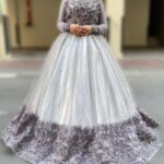 White Floral Fantasy Gown