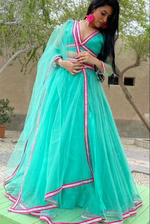 Emerald Bloom Choli Set