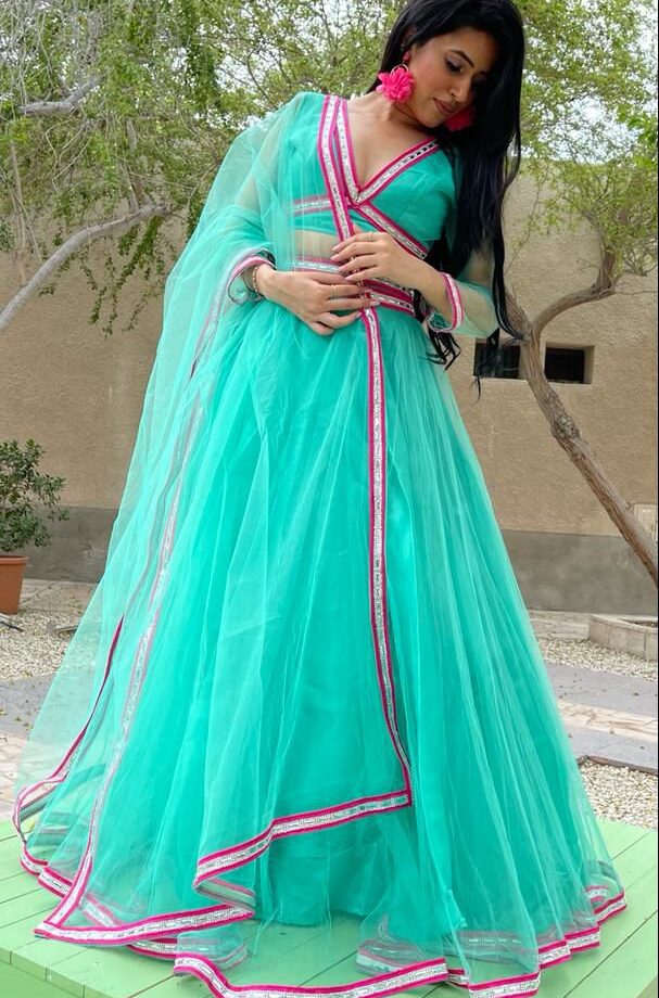 Emerald Bloom Choli Set