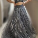 Silver Stardust Lehenga