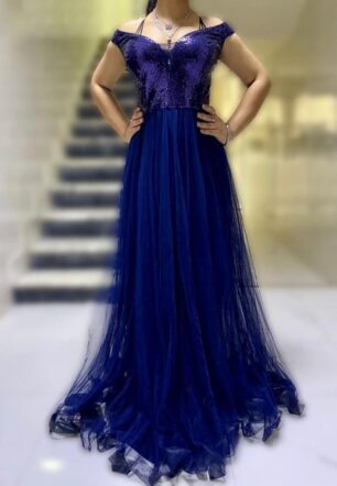 Blue Sapphire Sparkle Gown