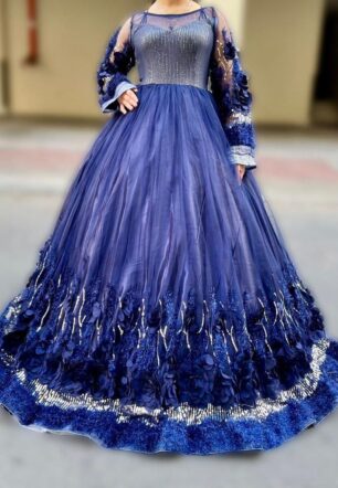 Blue Sapphire Sparkle Gown
