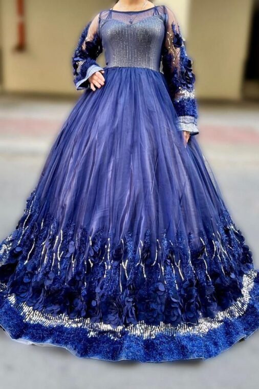 Blue Sapphire Sparkle Gown