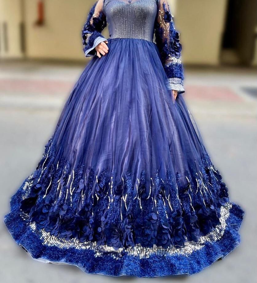 Blue Sapphire Sparkle Gown