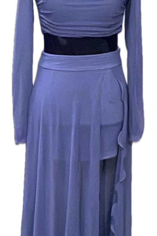 grey Indo western two piece