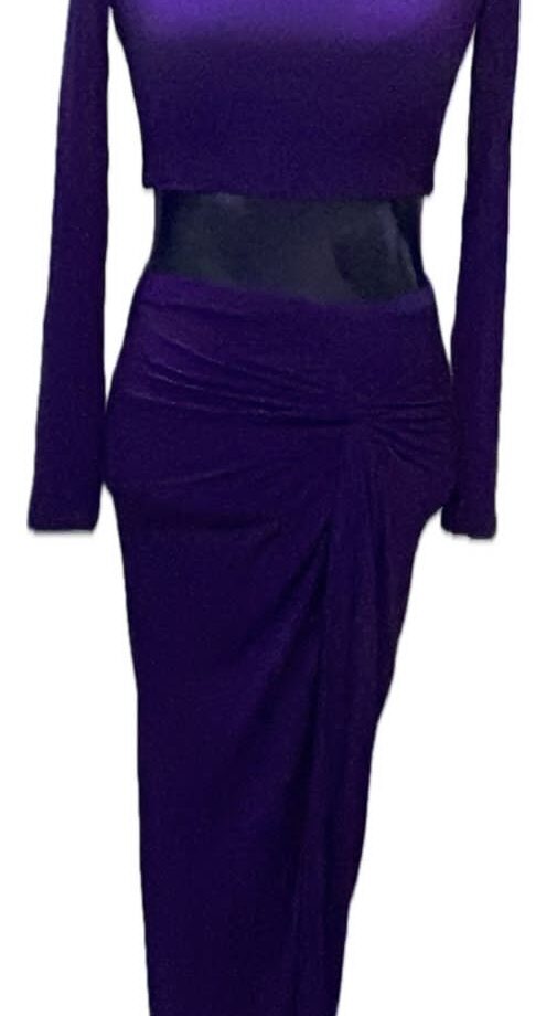 Wine color Lungi dress