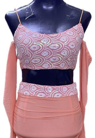Two piece short printed