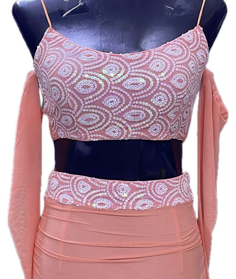 Two piece short printed