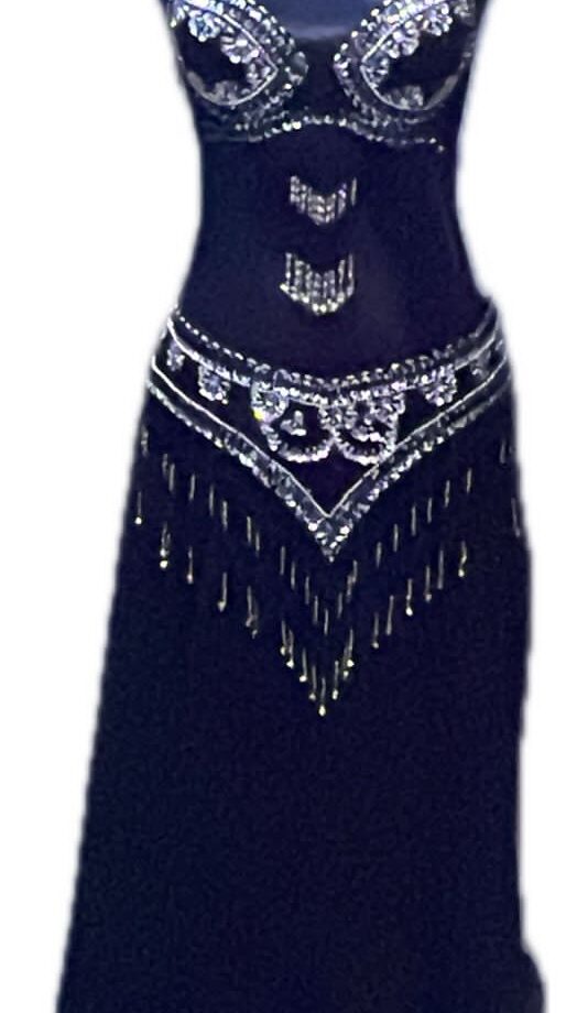 belly dance cut dress